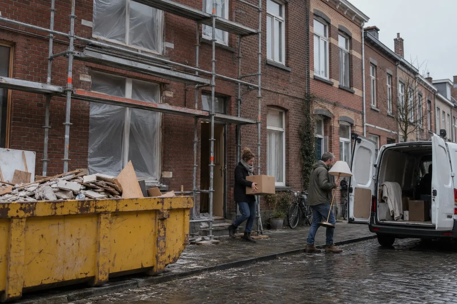 Temporary Housing During a Renovation in Belgium